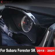 For Subaru Forester SK 2018 2019 2020 2021 Carbon Fiber Car Dashboard Instrument Meter Cover Trim St