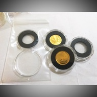 Air-Tite 16mm black ring coin capsule holder for 1/10oz Gold Coins