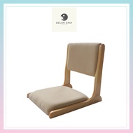 Ghế Bệt có lưng tựa gấp xếp gọn kiểu Nhật. khung gỗ tự nhiên bọc da