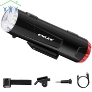 Bike Helmet Light USB Rechargeable 800mah Double Front and Rear Cycle Helmet LED Light 200 Lumen Bri