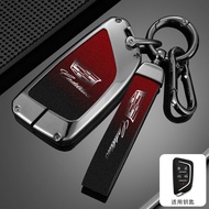 Car Key Fob Cover Fit for Cadillac CT4 CT5 CT4-V C8 2018-2021 Auto Key Protective Case Key Bag
