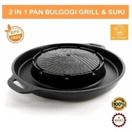 [BIG ] GRILL PAN/PANCI SHABU/STEAMBOAT/SUKI/BBQ 2 IN 1