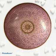 ชามตื้น 13 นิ้ว (13-inch Shallow Bowl Royal Fine Porcelain handpainted by JJ Benjarong)