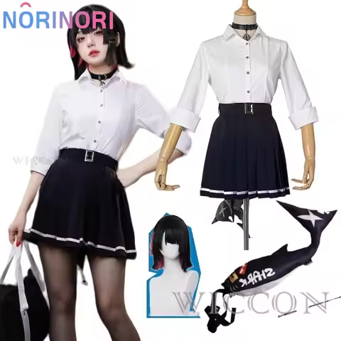 Zenless Zone Zero Ellen Joe Cosplay Costume Wig JK Dress Uniform Necklace Victoria Housekeeping Hall
