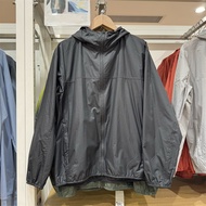 Upf50 UNIQLO ของแท้เสื้อผ้ากันแดดแบบใหม่สำหรับฤดูร้อนของผู้ชายผู้หญิงเสื้อโค้ตมีฮูดป้องกันรังสียูวีแ