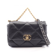 【二手】香奈兒 CHANEL 單肩包 19 Dixneuf Matelassé 組合五金 2WAY AS1160 黑色小羊皮（綿羊皮） CHANEL19 Matelassé 2-way 鏈條單肩包