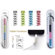 4Pcs Silicone Spiral Charger Wire Protector Lightning Protector