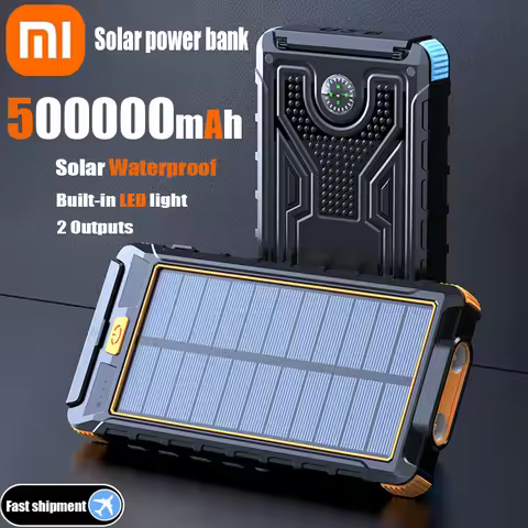 Xiaomi Solar Power Bank 50000mAh Outdoor Waterproof Wireless Fast Charging Portable Battery Power Ba
