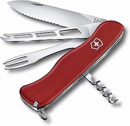 VICTORINOX 0.8313.W Cheese Master Swiss Army Knife, Multifunction Knife, Cheese Knife, Fondue Fork, Large Blade, Swiss Multi-Tool with 8 Functions