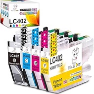 Miss Deer Compatible LC402 Ink Cartridges Replacement for Brother LC402 LC 402 LC402XL High Yield Wo