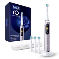 Oral B IO9 PLUS Electric Toothbrush with 4 Brush Heads Rechargeable 7 Cleaning Modes Pressure Sensin