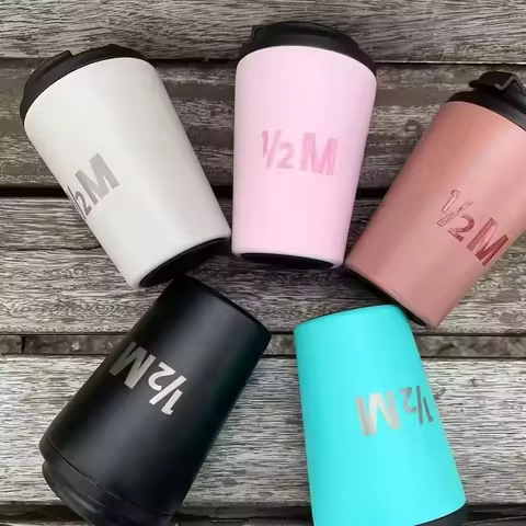 Wholesale Half m Coffee cup Insulated cup stainless steel coffee Cup insulated water hot and cold ic