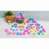 11-01030/57 Educational Toys for Children MR BLOCK Lego Blocks