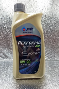 Ptt Performan Syn eco 0w-20 ขนาด 1 ลิตร น้ำมันเครื่องสังเคราะห์ 100% สำหรับรถยนต์อีโคคาร์ เครื่องยนต์เบนซิน