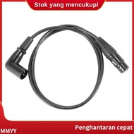 Right Angle Male to Female XLR Cable, Microphone Cord,  Signal Wire Cord for Equilibrium / Mixer / A