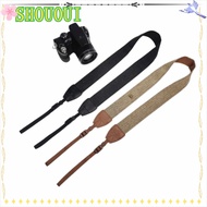 SHOUOUI Camera Shoulder Strap, Retro Polyester Micro Single Strap, Universal Adjustable Neck Strap L