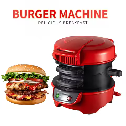 220V/110V Electric Burger Sandwich Maker Machine 600W Hamburg Sandwich Maker With Egg Cooker Ring Ma