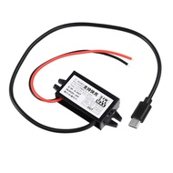 Waterproof 6-30V to 5V 9V 12V 24W Converter QC2.0/3.0 DC-DC Step Down Module Power Adapter USB-A Fem