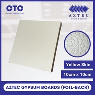 Aztec Gypsum Board Laminate - 10cm x 10cm (Lemon Skin) - Ceiling Board (SAMPLE) - 9mm thickness