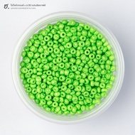 Sand Beads Size 3 Mm. Zesty Lime Pop Lemon Green