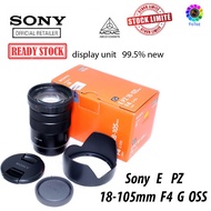 Sony E PZ 18-105mm F4 G OSS Lens SELP18105G  display unit