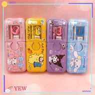 YEW Pen Cases, My Melody Cinnamoroll Double Layer Pencil , Cute Pencil  Set Cartoon Kuromi Stationery Box