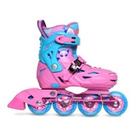 美洲獅 MZS303PK 未來之星滾軸溜冰鞋 - 粉紅色大碼(35-38)  | 全包圍硬殼 | 四碼可調