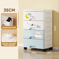 Angola Lemari Pakaian Anak 4 5 6 Tingkat C18-C20 Lemari Plastik Susun