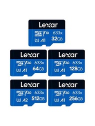 Lexar雷克沙128g TF卡高速記憶卡手機SD小卡32GB 64GB 256GB 512GB平板行車記錄器內存卡C10官方標配TF卡633X高速Class10
