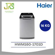 (1ชิ้นต่อ 1 คำสั่งซื้อ) เครื่องซักผ้าฝาบนอัตโนมัติ Haier รุ่น HWM160-1701D ระบบ Inverter ความจุ 16 ก