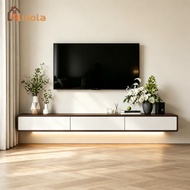 🔥Alidola🔥160/180CM Walnut Light Luxury Wall-mounted TV Cabinet 2-3 Door kabinet TV Up to 55/75/85inc