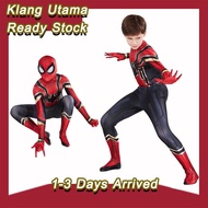 READY STOCK kanak kostum avengers marvel spider spiderman baju budak lelaki superhero cosplay costume suit kids boy