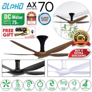 ALPHA AlphaFan - AX70-5B 56" 40" DC Motor Ceiling Fan / 5-Blades / 8 Speed Remote + FREE GIFT