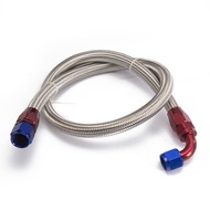 AN10-0A 1.4meter Stainless Steel Braideo Oil/Fuel Hose+straight+90degree Swivel Fitting