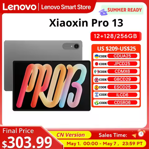 New Lenovo Xiaoxin Pro 13 AI Tablet 13'' 3.5K 144Hz Diplay Original CN version Snapdragon 8s Gen 4 C
