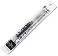Refill for Pentel EnerGel Retractable Liquid Gel Pens, Medium, Black Ink