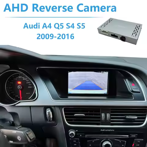 AHD Audi Reverse Camera Interface Box for A4 A5 Q5 S4 S5 2009-2016 Add Front Cam Plug and Play No Ne