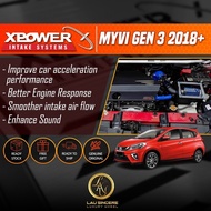 Xpower Air Intake System Perodua Myvi New 3rd Gen 1.3/1.5 With Open Pod Filter Tambah Kuasa Jimat Minyak XP-MYVI-G3