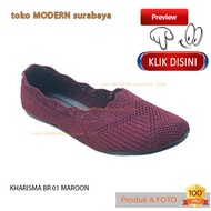 NEWEST KHARISMA KNITTED FLAT SHOES FOR WOMEN KHARISMA BR 01 MAROON, BR 01 MOKA,, BR 03 BLACK, BR 05 