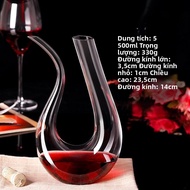 Crystal Swan Shaped Mini Wine Decanter Hotel Creative Red Wine Aerator U-Shaped Glass Pouring Pitche