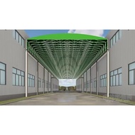 S-6🏅Electric Sliding Shed Automatic Sunshade Factory Channel Canopy Basketball Court Electric Sliding Shed Automatic Ope