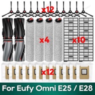 For Eufy Omni E25 / E28 Accessories Main Brush Filter Dust Bag Roller Mop