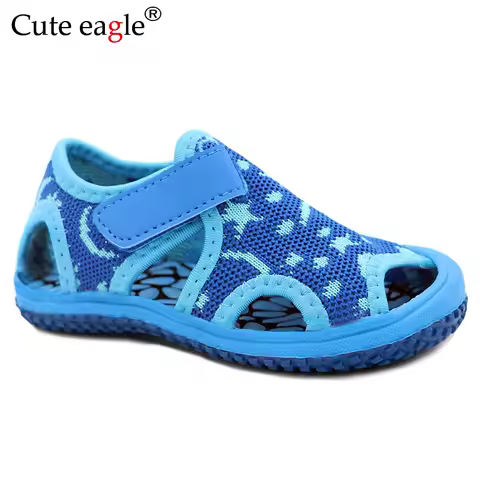 Cute eagle 2023 Children's sandals boys beach shoes Camouflage soft wear non-slip girls baby toddler