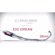 CJ IPOH EXHAUST PIPE CBS3 EX5 DREAM100 MANIFOLD 28MM