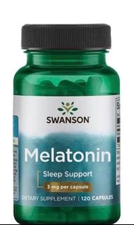 Swanson 120膠囊裝 褪黑激素Melatonin 3mg 改善失眠，提升睡眠質素，調節時差。