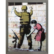 Japan Bicosya Prints Banksy Girl Searching Soldier/ Banksy Peace Soldiers
