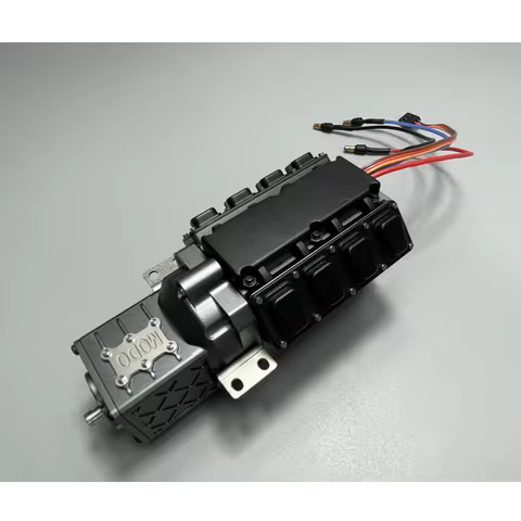 For Tamiya 1/14 RC Truck Metal High Torque Two Speed Transmission Brushless Gearbox Scania Actros MA