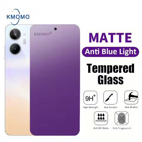Matte Anti Blue Ray Tempered Glass Realme 13 4G 12 + 5G 11 10 Pro 9 Plus 9i 8 8i 7 7i 6 6i 5 5i 5s S