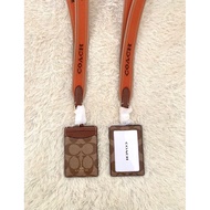 Coach nametag lanyard