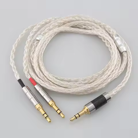 2.5/3.5/4.4mm XLR Balanced 16 Core Silver Plated Earphone Cable For Hifiman Sundara Ananda HE1000se 